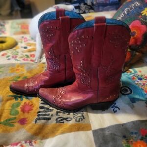 Corral Red Cowboy Boots, Size 9